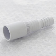 Адаптер прямой для подключения слива бытовой техники, выход 32 мм, белый