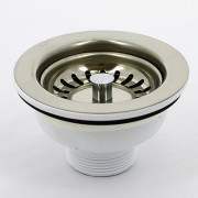 Выпуск 113 мм нерж. решетка с фильтр. пробкой, H=70 мм, выход 1 1/2