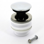 Выпуск 60 мм нерж. решетка c пробкой, выход 1 1/4