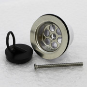 Выпуск 60 мм нерж. решетка с пробкой, выход 1 1/4