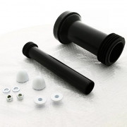 Комплект соединительный L=304 мм, вх/вых=45/59 мм с манж., бел. заглушки, труба L=265 мм, 90/110 мм