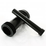 Комплект соединительный L=304 мм, вх/вых=45/59 мм с манж., бел. заглушки, труба L=265 мм, 90/110 мм