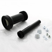 Комплект соединительный L=304 мм, вх/вых=45/59 мм с манж., бел. заглушки, труба L=265 мм, 90/110 мм