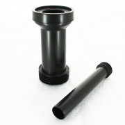 Комплект соединительный L=304 мм, вх/вых=45/59 мм с манж., бел. заглушки, труба L=265 мм, 90/110 мм