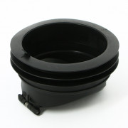 Манжета для фановой трубы в виде обр. клап. вход 90 мм, выход внутрь 110 мм трубы,