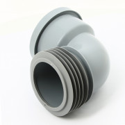 Труба фановая L=175 мм на 90 с манжетой, вход 110 мм под раструб. соед-е, выход внутрь 110 мм трубы