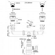Сифон бутылочный 1 1/2