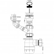 Сифон бутылочный 1 1/2