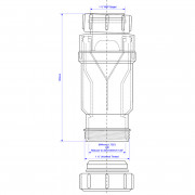 Клапан самозакрывающийся сливной (