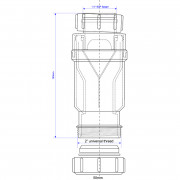 Клапан самозакрывающийся сливной (