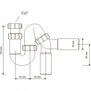 Сифон трубный 1 1/2