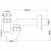 Сифон трубный 1 1/2