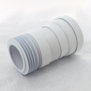 Труба фановая L=200-330 мм гофр. с манжетой, вход 97-107 мм, выход внутрь 110 мм трубы