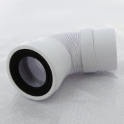 Труба фановая L=200-330 мм гофр., вход 97-107 мм, выход 110 мм
