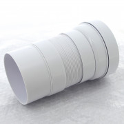 Труба фановая L=200-330 мм гофр., вход 97-107 мм, выход 110 мм