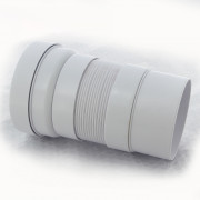 Труба фановая L=200-330 мм гофр., вход 97-107 мм, выход 110 мм