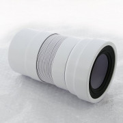 Труба фановая L=200-330 мм гофр., вход 97-107 мм, выход 110 мм