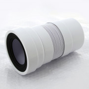 Труба фановая L=200-330 мм гофр., вход 97-107 мм, выход 110 мм