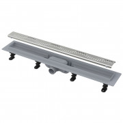 Лоток душевой APZ9 550 мм, с порогами для перф. решетки (с решеткой), нерж.сталь