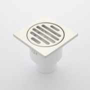 Трап 100 х 100 мм, H=62 мм, выход 50 мм вертикальный, нерж.сталь