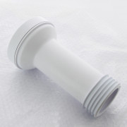 Труба фановая L=260 мм с манжетой, вход 97-107мм, выход внутрь 90 мм трубы