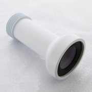 Труба фановая L=260 мм с манжетой, вход 97-107мм, выход внутрь 90 мм трубы