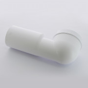 Труба фановая L=285 мм под углом 90, вход 97-107 мм, выход 110 мм