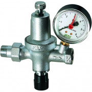 Редуктор давления хромированный автоматический с манометром 1/2