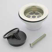 Выпуск 70 мм нерж. решетка с пробкой, выход на 1 1/4