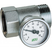 Тройник (ВР-НР) с термометром (0-80°С), 1