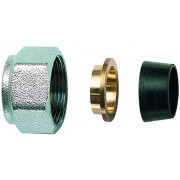 Концовка для медных труб 15мм, с накидной гайкой М24х19 