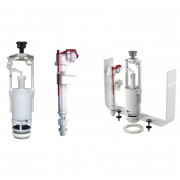 Выпускной комплект со стоп кнопкой, впускной механизм А18 3/8, хром