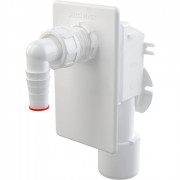 Сифон для стиральной машины под штукатурку, белый