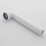 Труба отводная L=245 мм под 90, вход 1 1/2