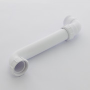 Труба отводная L=285 мм под 90 с отводом на 90, вход 1 1/2