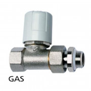 Вентиль ручной НВ 1/2 никелированный с разъёмным соединением