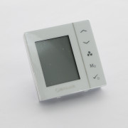 Термостат для управл. конвектором беспроводной встраиваемый, программ. с дисплеем, белый