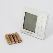 Термостат комнатный беспроводной, программ. с дисплеем, 4хAАА, белый