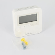 Термостат комнатный накладной, с дисплеем, белый
