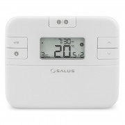 Термостат комнатный, программ. NO/NC, дисплеем, 2хАА, белый