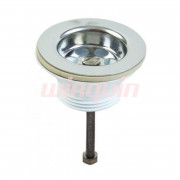 Выпуск 1 1/4 с нерж. решеткой D63 мм