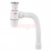 Сифон NEO с выпуском 1 1/2 х 40 мм и гофротрубой L800 мм, 40 х 40/50 мм