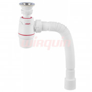 Сифон NEO с выпуском 1 1/4 х 40 мм и с гофротрубой L800 мм, 40 х 40/50 мм