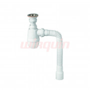 Сифон Минор с выпуском 1 1/4 х 40 мм и с гофротрубой L800 мм, 40 х 40/50 мм