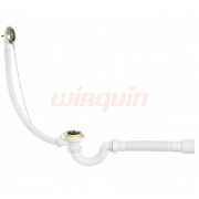 Слив-перелив с сифоном S-образный 1 1/2 х 40 мм с гофротрубой 40 x 40/50 мм