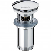 Выпуск Wirquin click-clack с переливом удлинённый с корпусной гайкой, хром