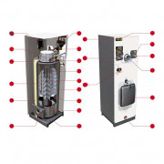 Котёл напольный унив. DELTA PRO S 45, 46,4 кВт, 2-контур.