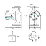 Насос циркуляционный Shinhoo BASIC PRO 65-8SF, фланцевый 220В