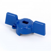 Ручка бабочка для крана Uni-Fitt размером 1' синего цвета 129T4000