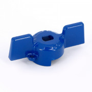 Ручка бабочка для крана Uni-Fitt размером 1' синего цвета 129T4000